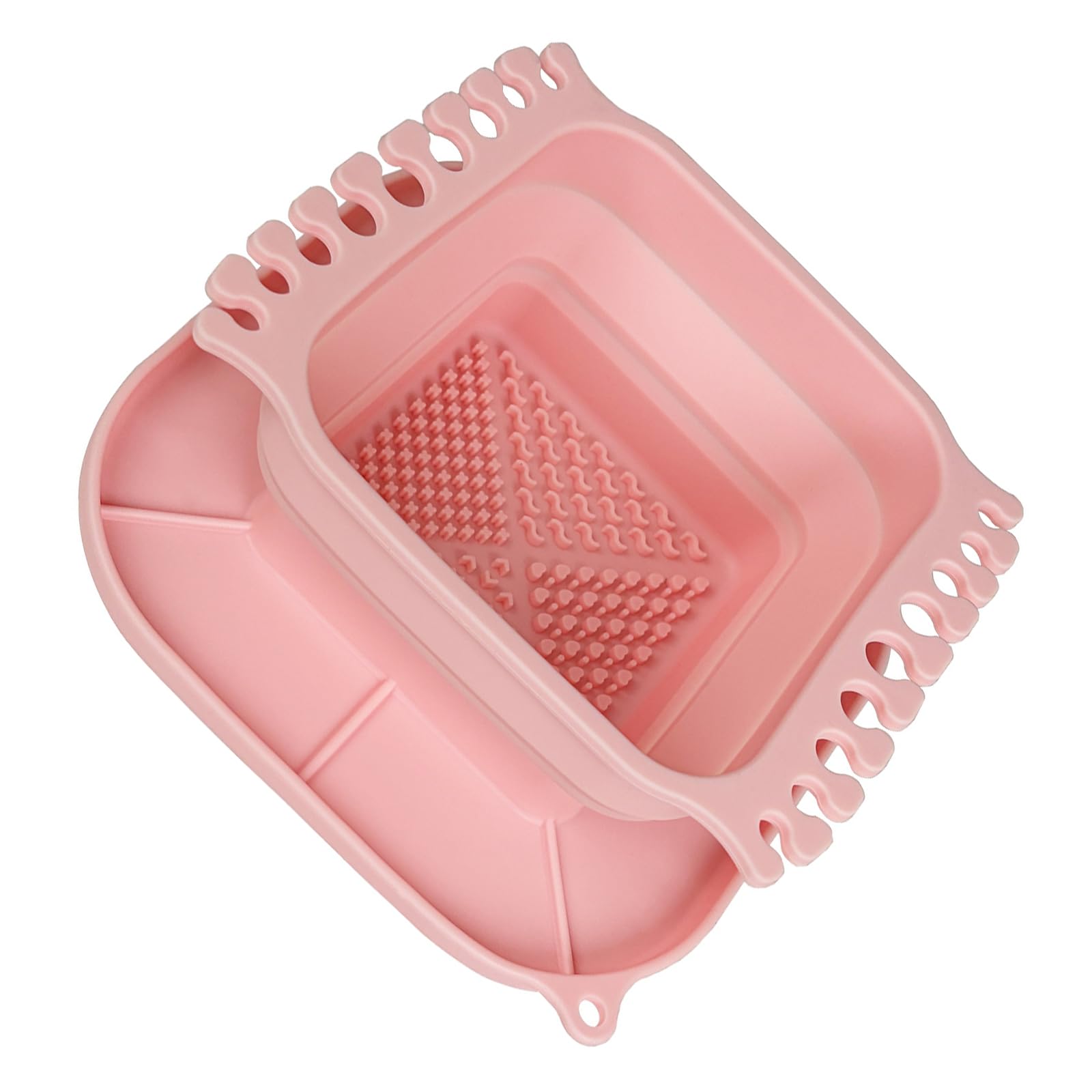 Hsioluted B Foldable Silicone Paint Rush Washer Cup With Rush Drying Holder Multipurpose Paintbrush Clearner Rinser For Artist Dense Artist Water Container