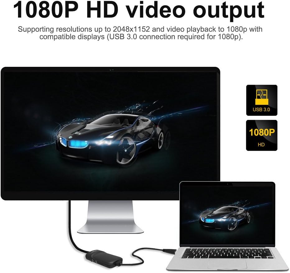 🔥 Flаѕh Sаlе Wavlink USB 3.0 to DVI/HDMI/VGA Universal Video Graphics Adapter with Audio Port Supports up to 6 Monitor displays, 2048x1152 External Video Card Adapter Support Windows & Chrome OS