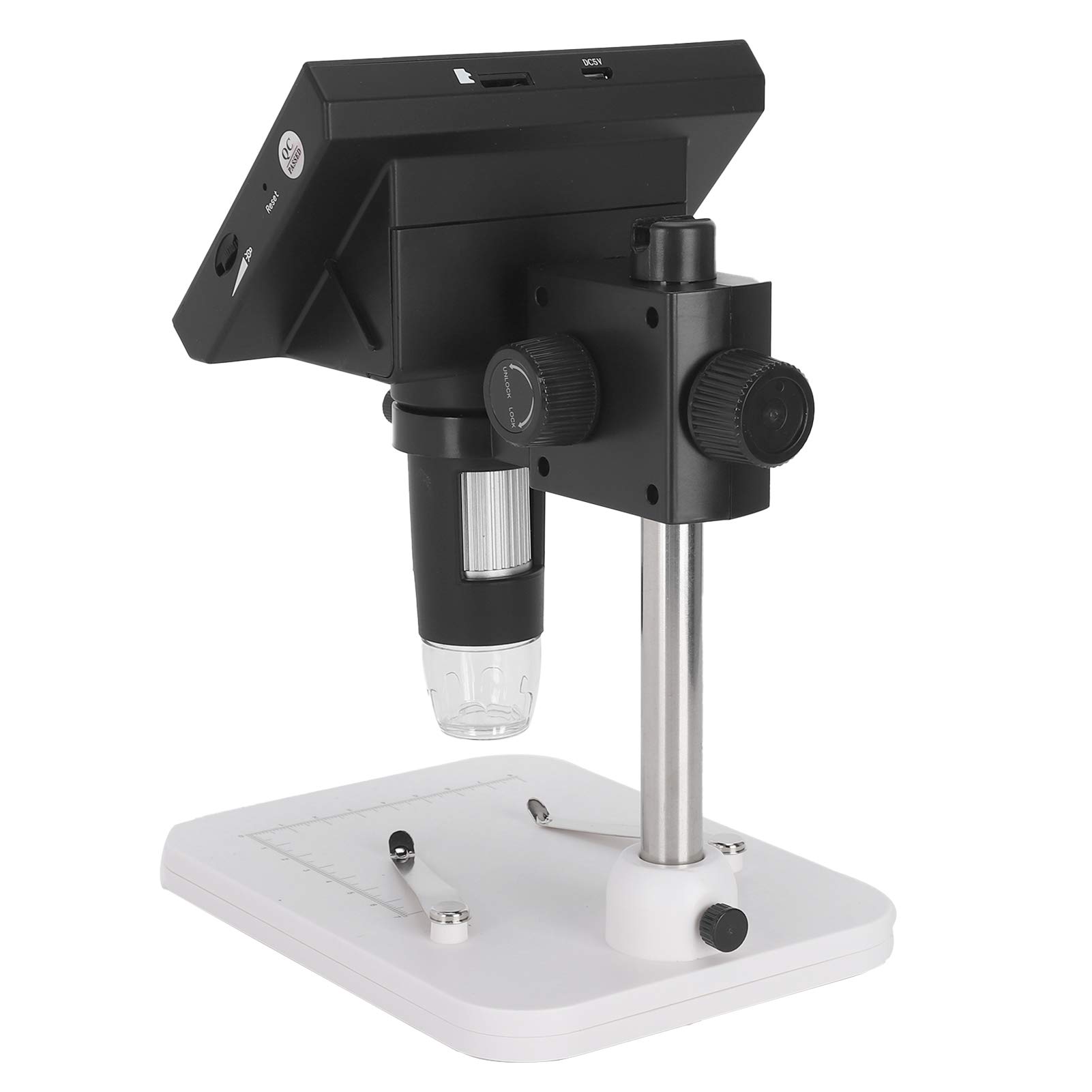 Sxhlseller Microscopio Digitale USB 1000X 2.0MP |Microscopio VGA con Display LCD da 4,3 Pollici con 8 Luci LED Dimmerabili per la Riparazione del Circuito di Ispezione delle Monete