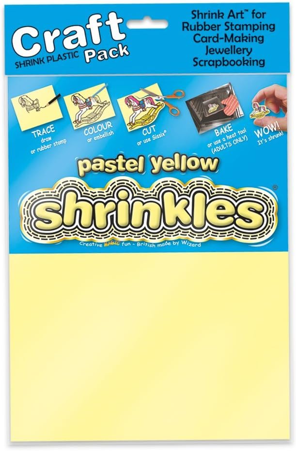 Shrink Art WZ621 Craft Pack, Pastel Yellow