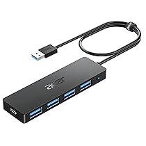 acer Hub USB 3.0 con 5 porte, Sdoppiatore Multi USB 3.0 Adattatore USB Alta velocità 5Gbps, Compatibile con MacBook PRO Air iMac Surface Laptop Chiave USB Disco Rigido Tastiera(60cm)