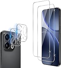 Screen Protector Compatible with OPPO Find X9, [2 + 2 Pieces] HD Tempered Glass Camera Lens Protector, 9H Hardness Anti-scratch Tempered Glass