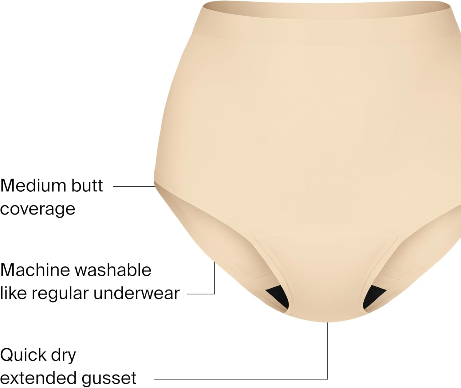 KNIX Super Leakproof High Rise Period Underwear for Women, Machine Washable, Reusable (1 Pack) - Image 4