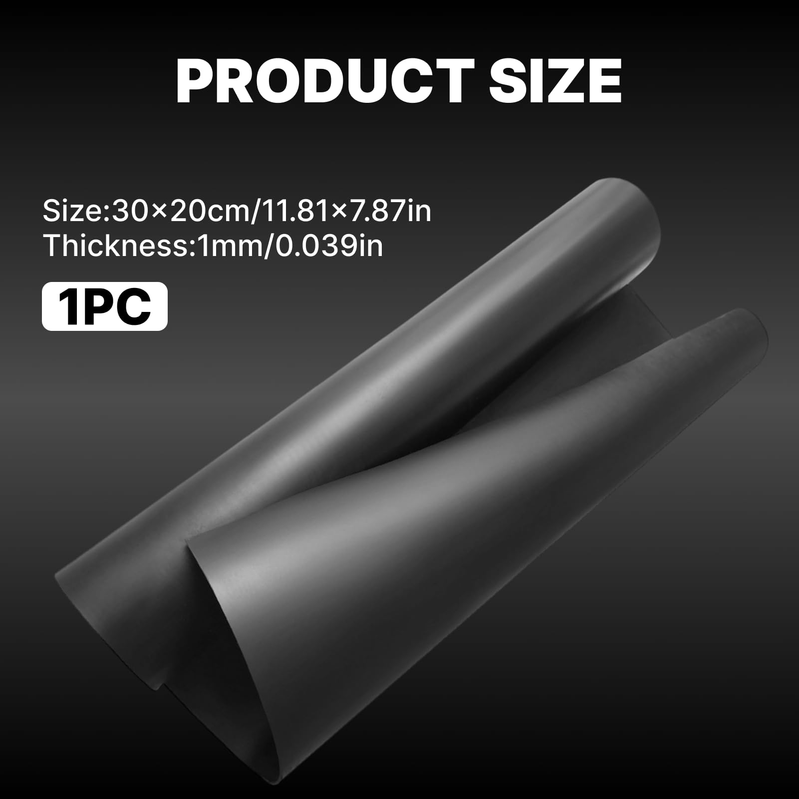 Placa goma juntas nitrile 300x200x1mm, Placa juntas NBR 1mm Resistente a aceites gasolina e hidrocarburos para motocultores scooters motos automóviles y motores de 2T/4T (30x20cm 1mm)