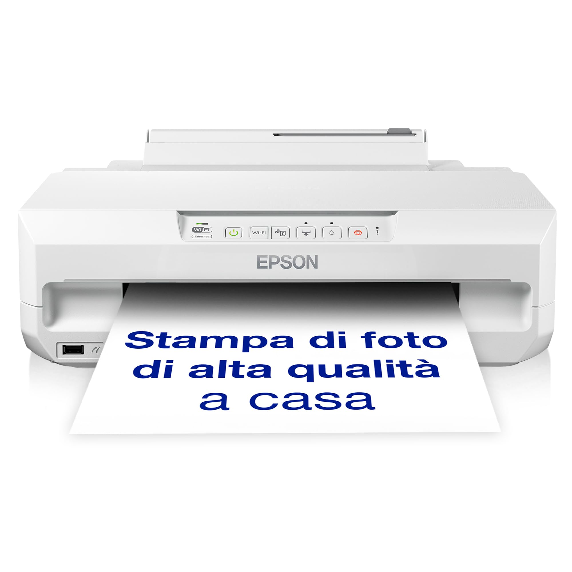 Epson Expression Photo XP-65 Stampante fotografica,Stampa fronte/retro in A4 anche da mobile,Inchiostri Claria Photo HD a 6 colori,Stampe che durano a lungo,Wi-Fi e Wi-Fi Direct,Doppio vassoio carta