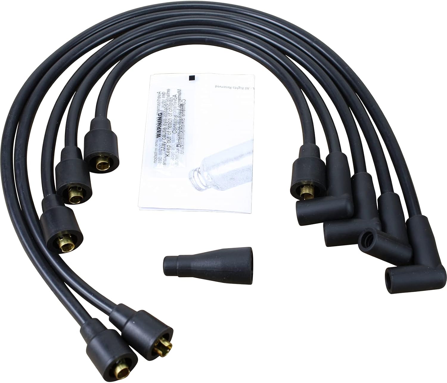 AIP Electronics New Power Pack with 12 Volt Electronic Ignition Distributor and Spark Plug Wires Compatible with Ford Tractors Models 2N 8N 9N with Side Mount Distributor OEM Fit Kit-1247