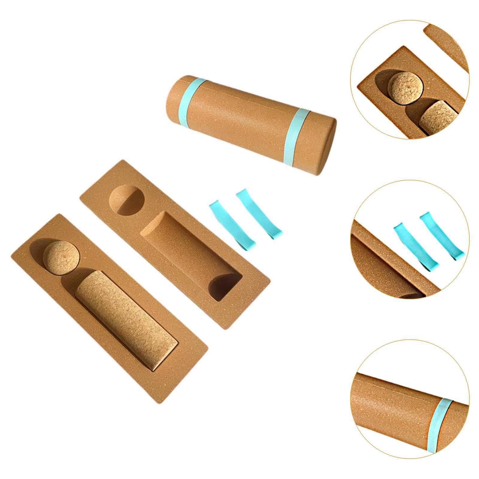 Balance Board Set Tavola Equilibrio Allenamento Roller Massaggio Ball Rafforzatore Piedi Materiale Silicone Funzione Antiscivolo Adatto Ad