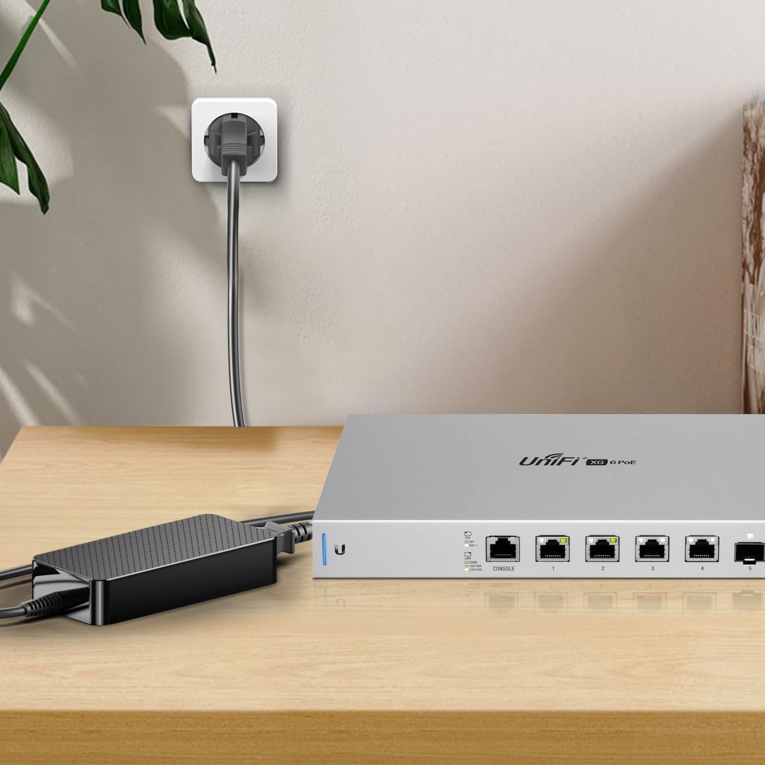 TAIFU 54V 3,9A Netzteil für Ubiquiti Networks UniFi XG 6 PoE US-XG-6POE USW-Ultra-210W 6/8 Port Switch Unifi Switch Ultra 8 Port Gigabit Poe+ Compact Layer 2 UI.com ADS-210NX-48-1 Ladegerät Ladekabel
