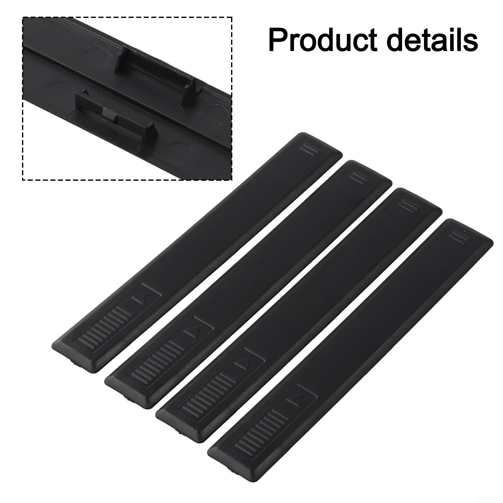 Swift 78132-68L01 - Set di coperture per barre portatutto in ABS nero, accessorio di ricambio per parti rotte o danneggiate