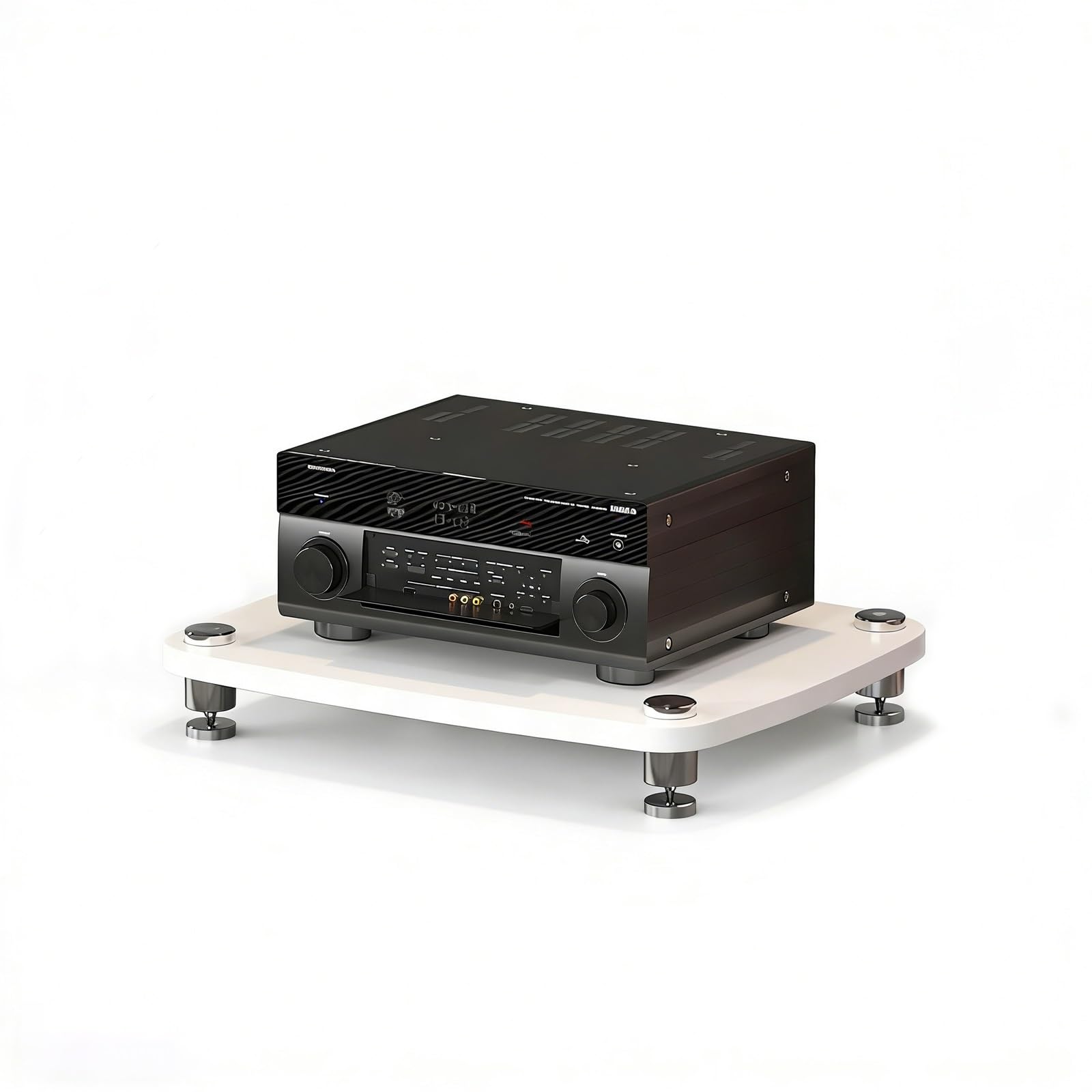 Rack de Audio Hi-Fi con Soporte Amortiguador y un Sol de Diseño para Consolas