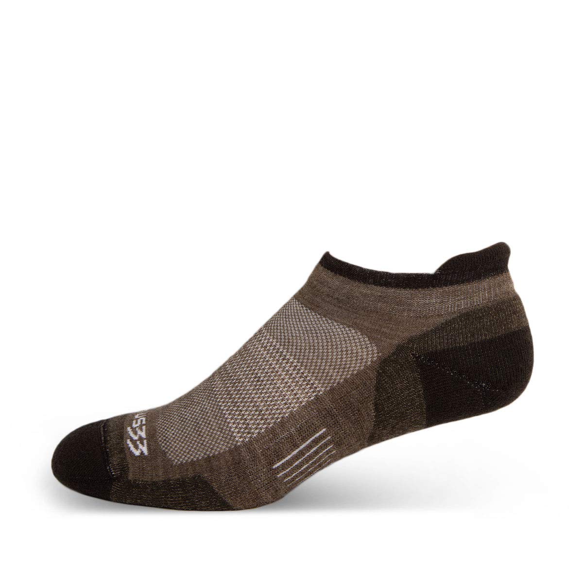 USA Made - Micro Cushion No Show Tab Socks - Running Socks - Merino Wool - Mountain Heritage