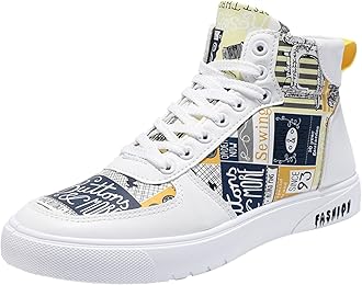 vejtmcc Men's Running Shoes Fashion Freestyle Hi-Top Casual Sports Shoes High Top Trainers Hiking Shoes High Trainers Casual Shoes Fitness High Shoes Comfort Fit Walking Shoes Trainers