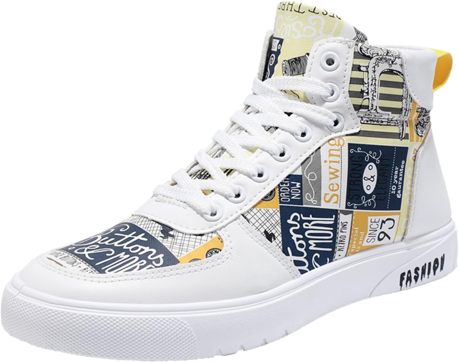 vejtmcc Men's Running Shoes Fashion Freestyle Hi-Top Casual Sports Shoes High Top Trainers Hiking Shoes High Trainers Casual Shoes Fitness High Shoes Comfort Fit Walking Shoes Trainers