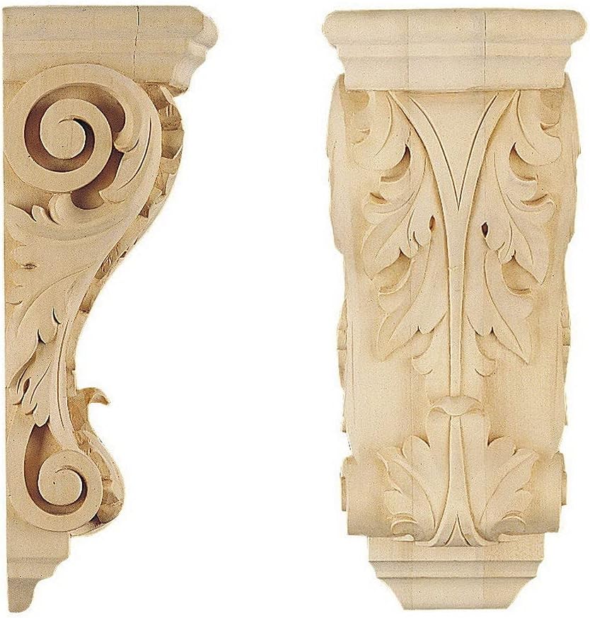 Richelieu Hardware 02415 Acanthus Wood Corbel, 12 in (305 mm), Maple