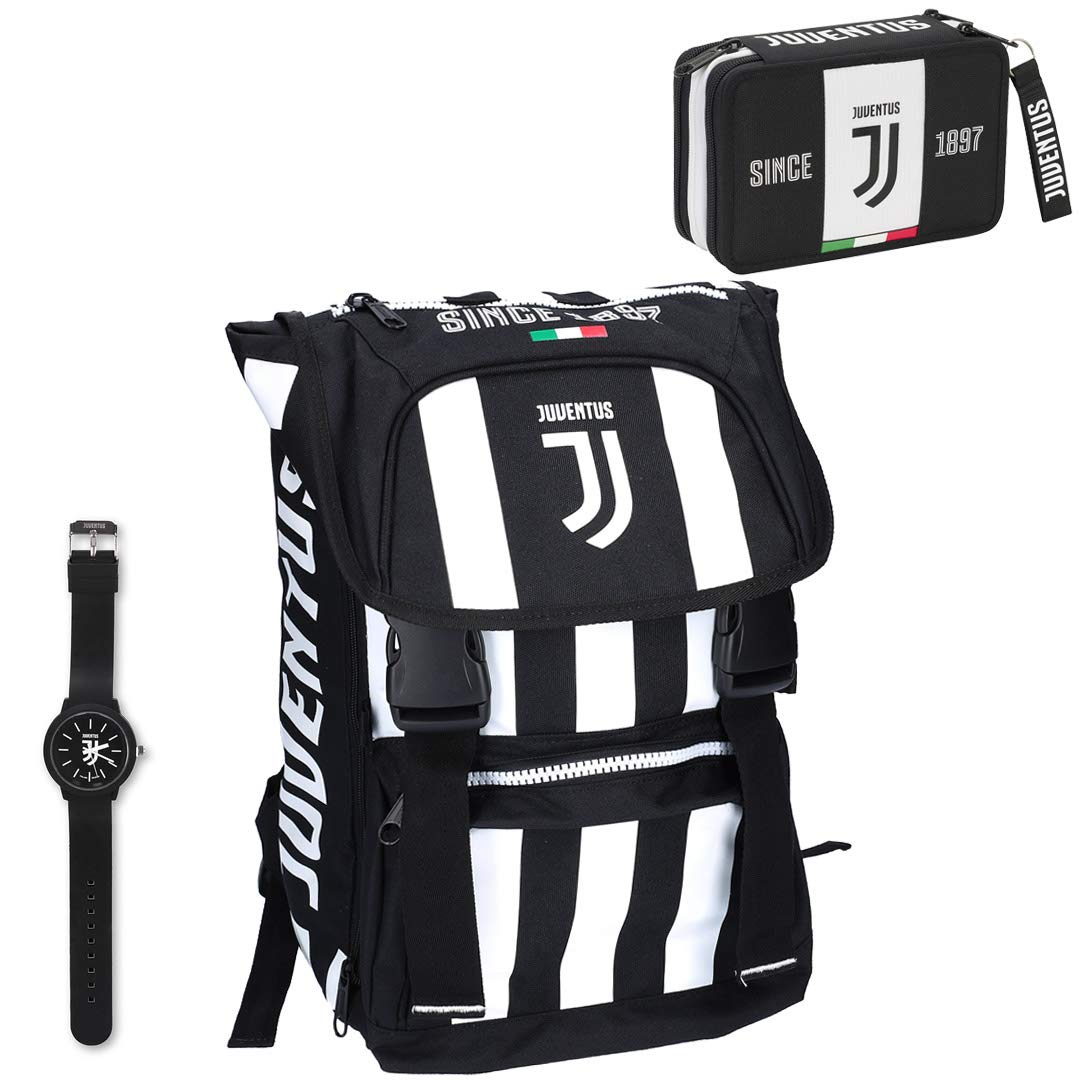 Zaino Juventus Doppio Scomparto - Collezione Scuola 2020/2021, 32 Litri, Spallacci Imbottiti, Originale - Foto 5