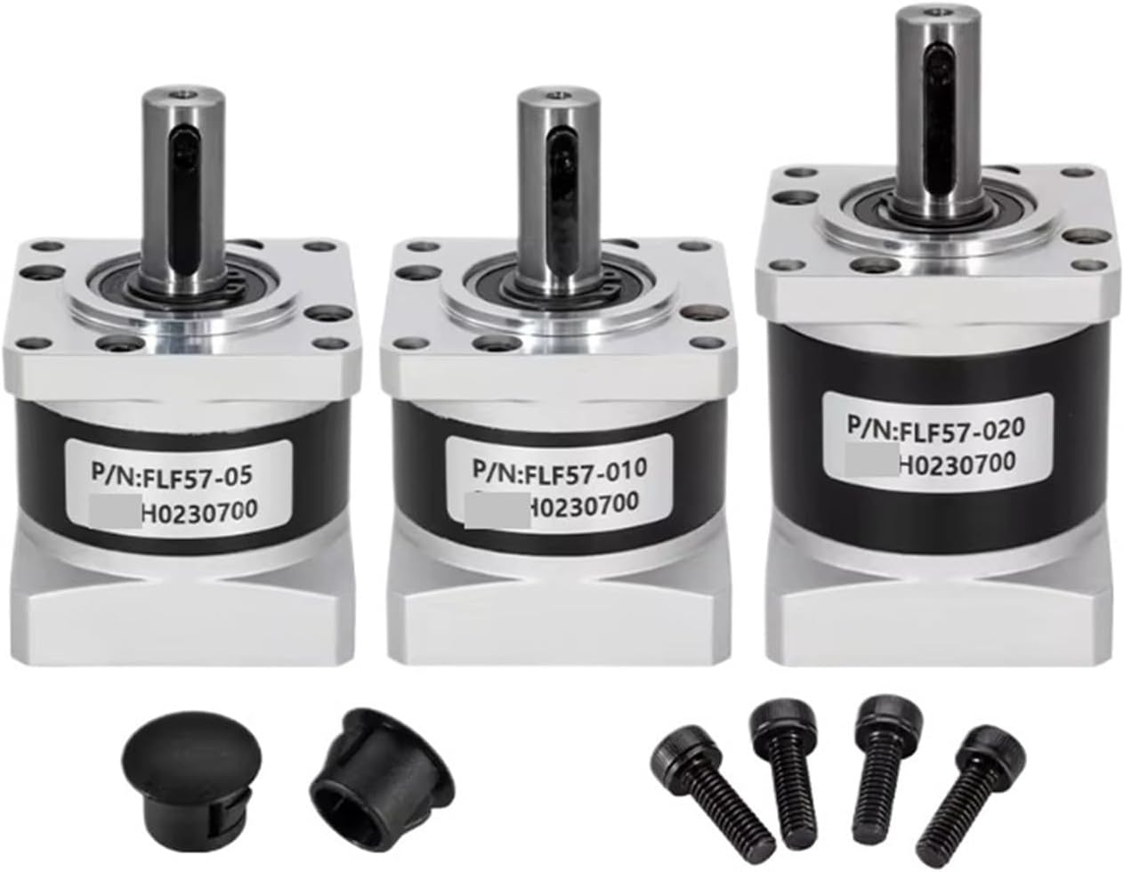Speed Reducer FLF57-05 Nema 23 Planetary Gearbox Motor with Ratio 5:1 10:1 20:1 Input 8mm Matched Nema23 Stepper(Ratio 20and57BYG250B)