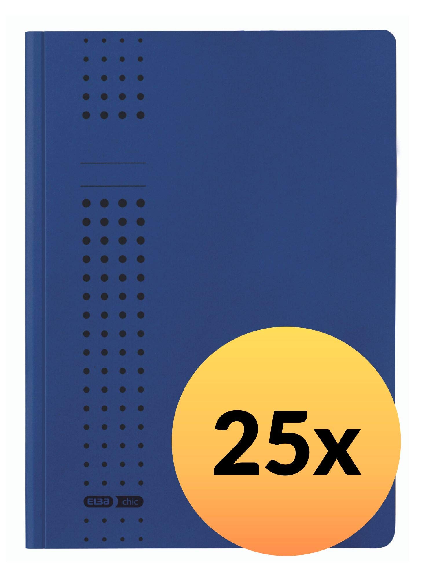Elba 31477DB - Carpeta (320 g/m2, cartón reciclado, aproximadamente 100 hojas A4, 25 unidades), color azul