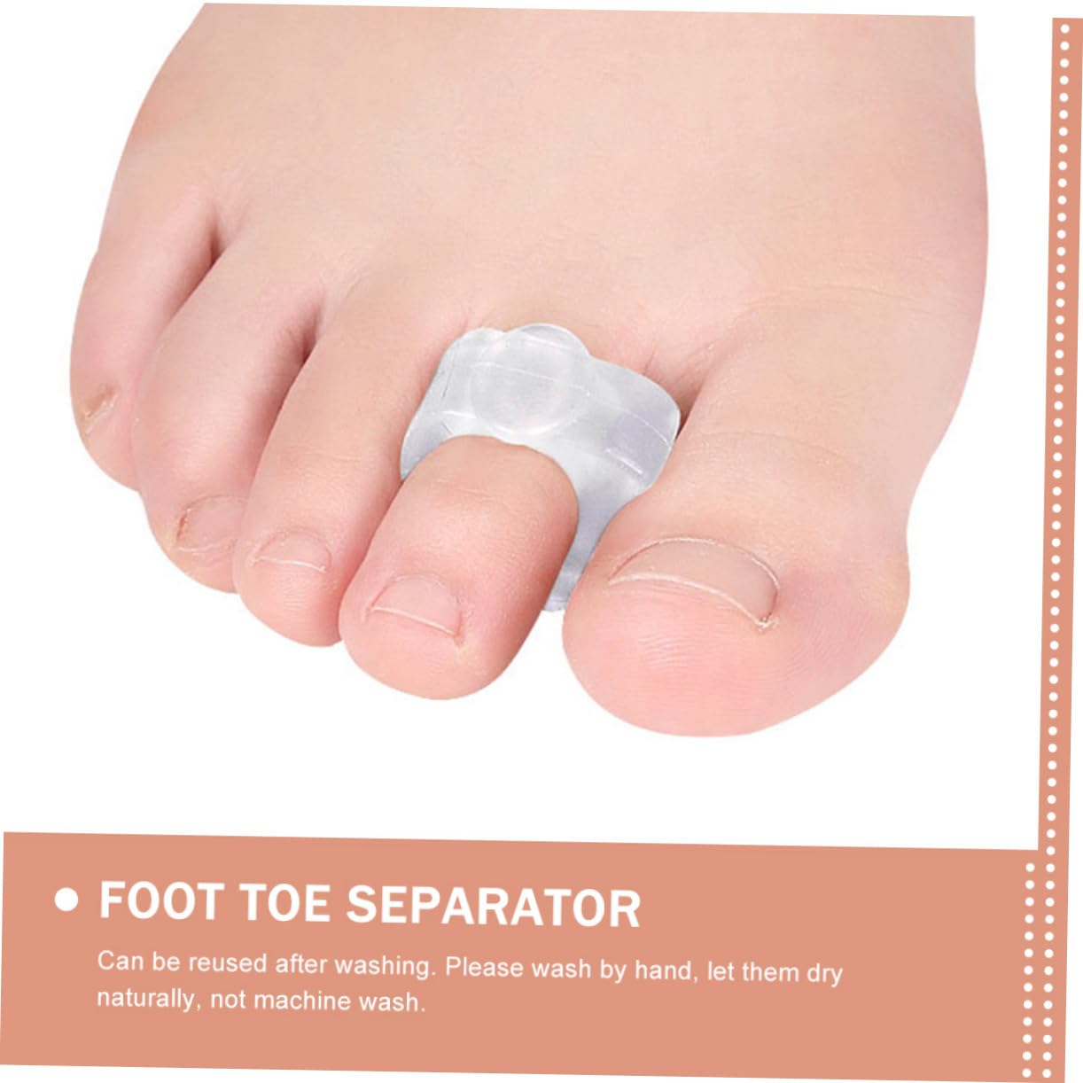 SHERCHPRY 3Pairs Toe Separators for Overlapping Toes Bunion Correctors Foot Toe Adjusters Relief for Friction Comfortable Gel Material for Day and Night Use