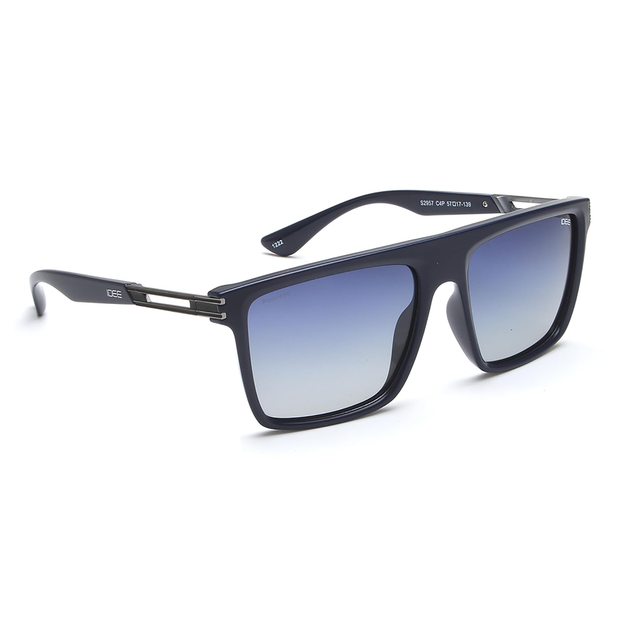 IDEE Gafas de sol 100% con protección UV para hombre, talla L, forma cuadrada, IDS2957C4PSG