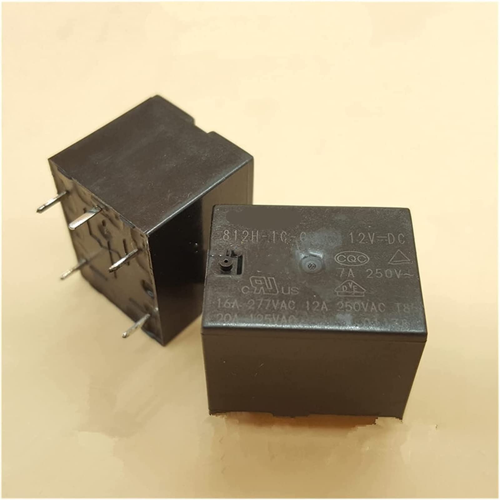 Relé de automóvil 812H-1C-C 12V switch de 5 pines para circuito eléctrico