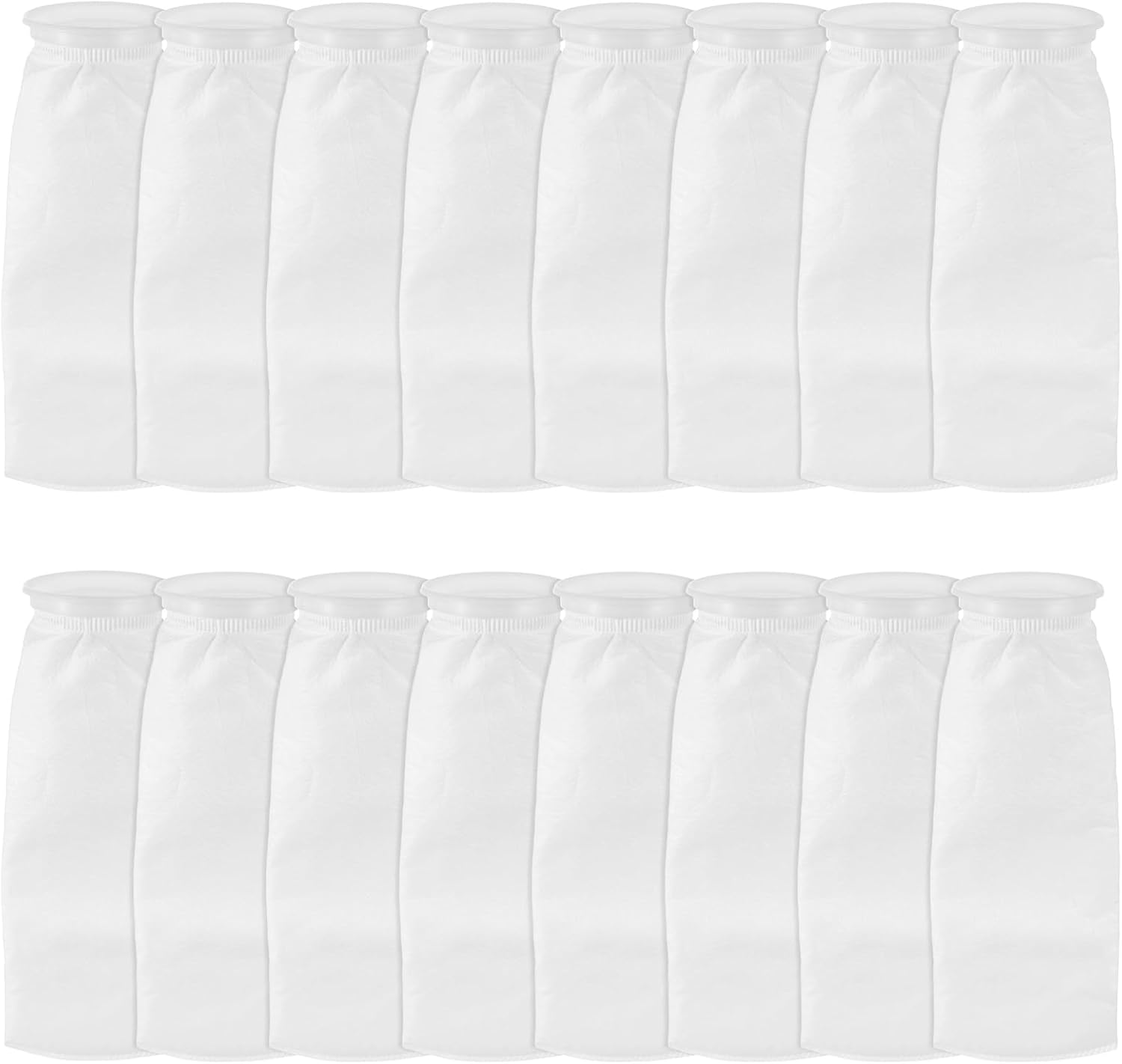16 Pack 4 Inch Ring Filter Socks 200 Micron, Aquarium Felt Filter Bags 4 Inch Ring 15 Inch Long, Sump Aquarium Mesh Filter Sock for Saltwater Freshwater, Fine Micro Fish Tank Filter Socks
