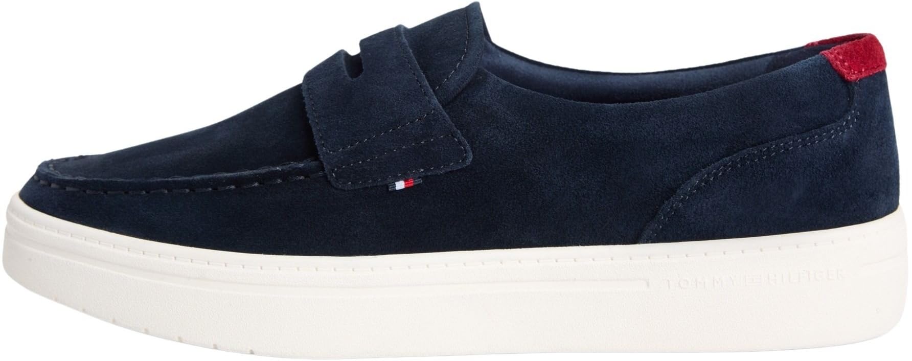 Tommy Hilfiger Men's Modern Light Hybrid Suede Loafer FM0FM05786 Loafers, Blue (Desert Sky), 10.5