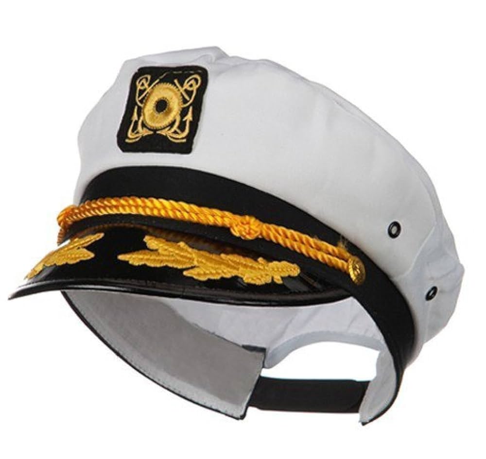帽子 Captains hat Amazon.com: Captain's Yacht Sailors Hat Snapback Adjustable