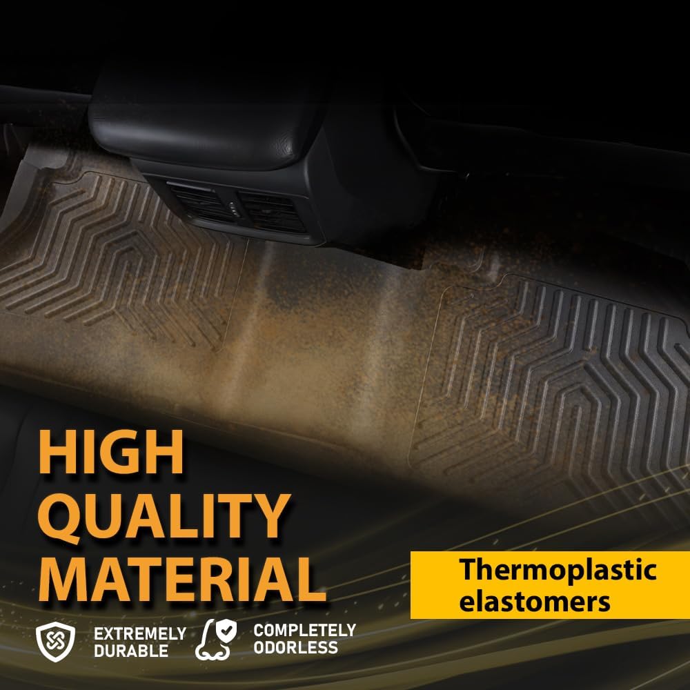 Car Floor Mats Cargo Liners Compatible with Jeep Wrangler JL Unlimited 4 Door Only 2018-2024 (Not Fit JK or 4XE)
