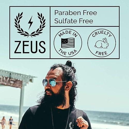 Miniatura 7 de ZEUS Kit de cuidado diario de la barba con bolsa Dopp de viaje, lavado natural de barba, aceite de barba refinado, bálsamo hidratante para barba y