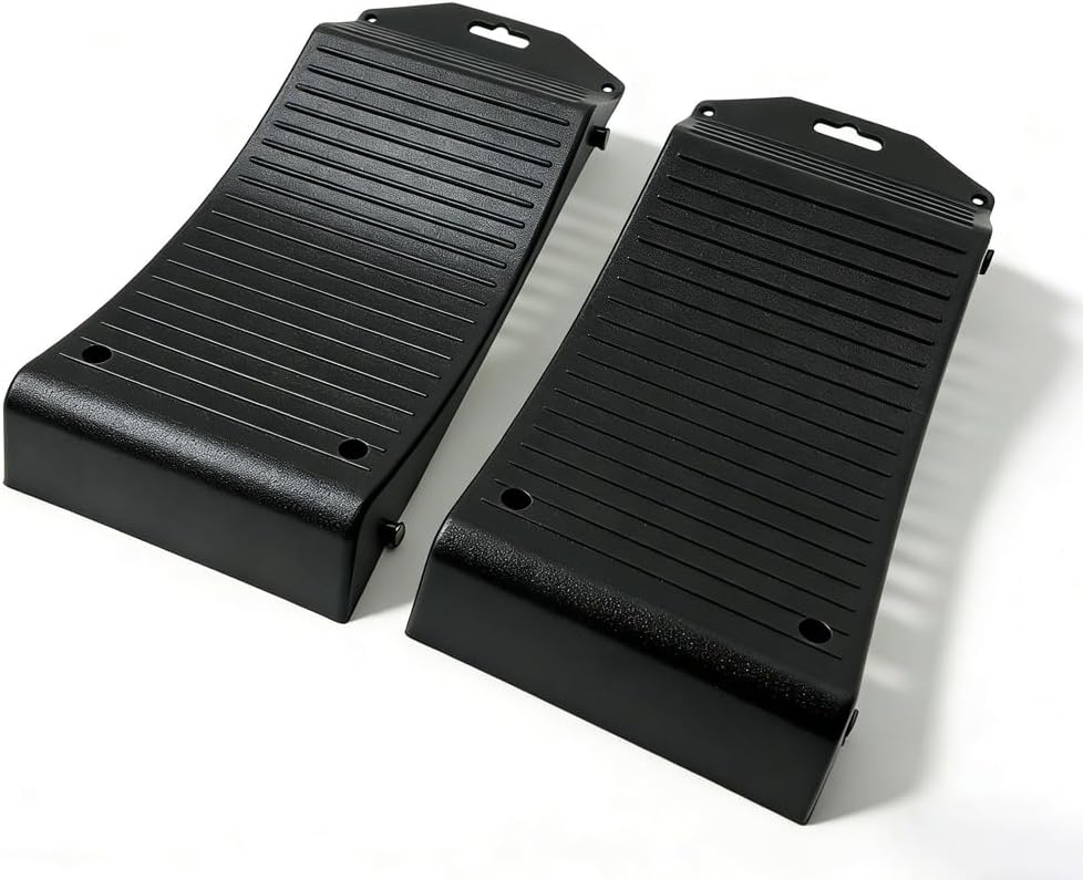 Extra Wide Tire Saver Ramps with Anti-Slip Pads & Carry Bag - 4 Pack Heavy Duty Wheel Chocks for Truck, SUV, RV & Trailer - Flat Spot Prevention Ramps for Long Term Storage (19.7" Large Size)