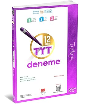 Üç Dört Beş Yayınları TYT TÜRKÇE 12 Lİ DENEME