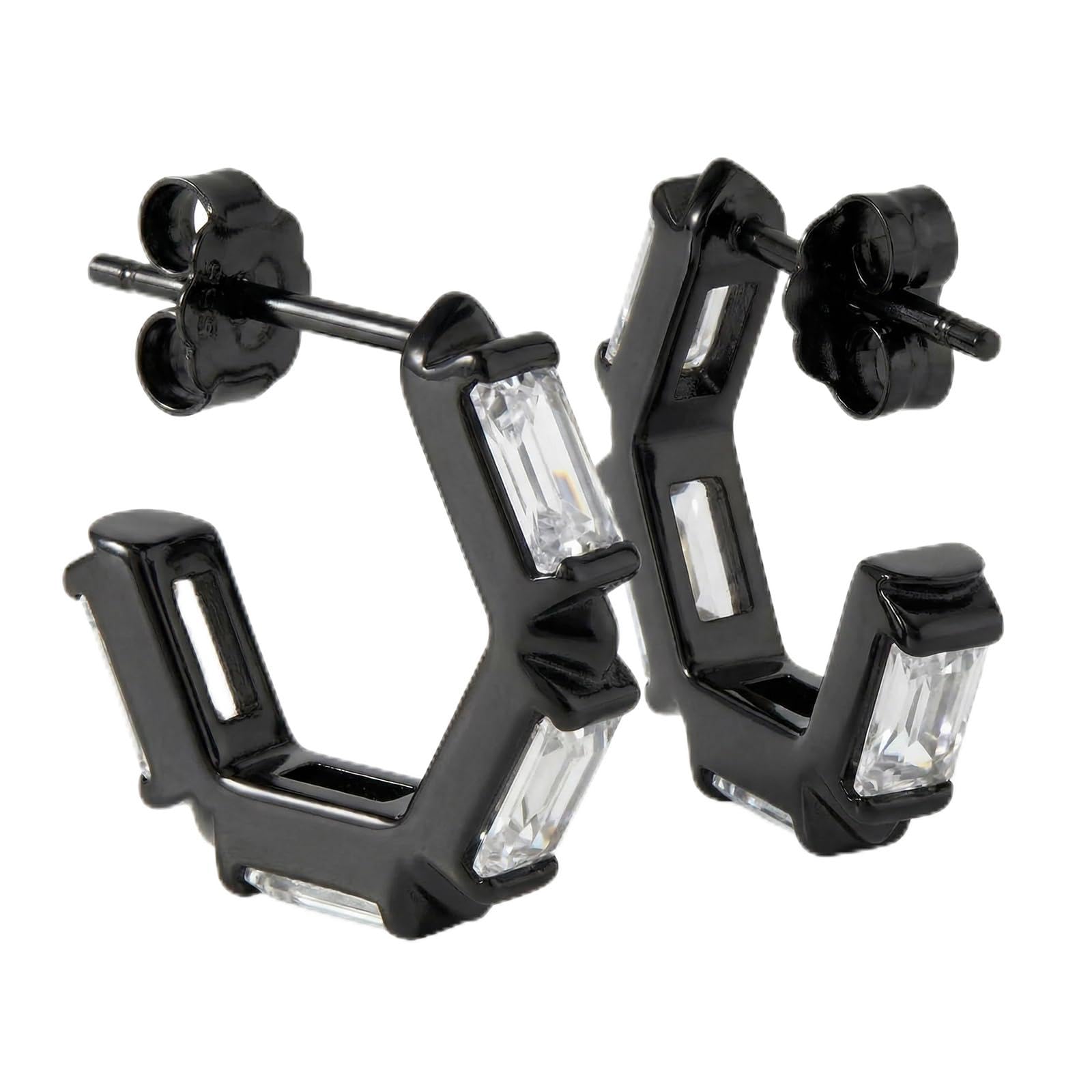 Ora Ana Claire Huggie Hoops | 18K Gold Vermeil or Rose Gold Vermeil, 925 Sterling Silver | Oprah’s Favorite Things | Hypoallergenic Cubic Zirconia