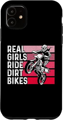 Miniatura 10 de iPhone 12 mini Real Girls Ride Dirt Bikes Motocross Enduro Dirt Bike Riding Case
