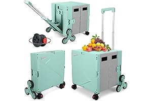 FELICON Folding Climber Utility Cart: Maneuver with Ease on Staircase with Rotating Wheels