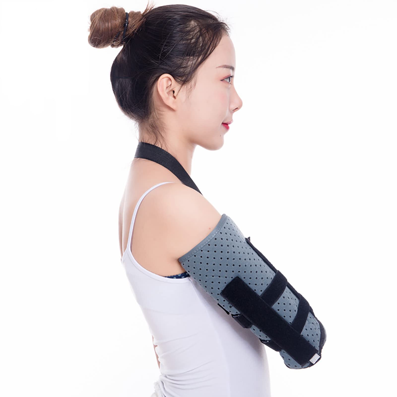Cuidado del Brazo Médico Niño Adulto Brazo Fractura Cabestrillo Hombro Codo Articulación Brazo Dislocación Cinturón Fijo Antebrazo Dislocación Protector Clavícula,S