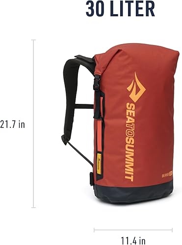 Miniatura 6 de Sea to Summit Big River Dry Mochila con arnés ajustable, 30 litros, color rojo Picante