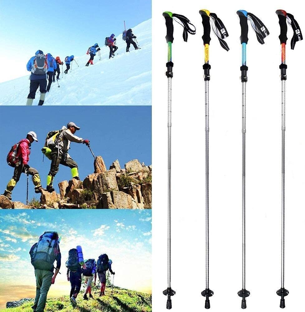 Regulowane laski Kijki trekkingowe Laska, laska trekkingowa Kij Kula Trwały Regulowany Odporny na wstrząsy Wędrówka Prezent dla rodziców decorate