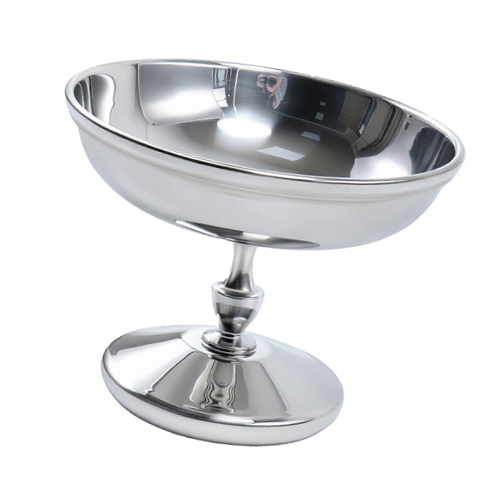 Obotsnoi Modern 304 Stainless Steel Dessert Cup with High Footed Design Puddings Serving Bowl for Ice Cream and Pastries Sundae Party Dessert Bowl