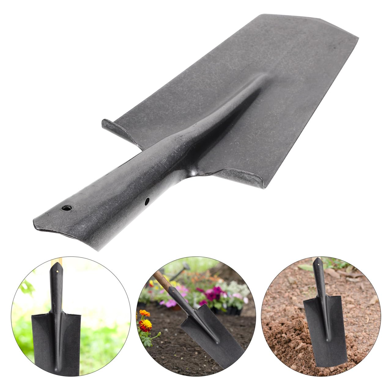 Leichter Handspaten aus Manganstahl mit Robustem Spatengriff für Gartenarbeiten und Outdoor Aktivitäten zum Graben und Pflanzen