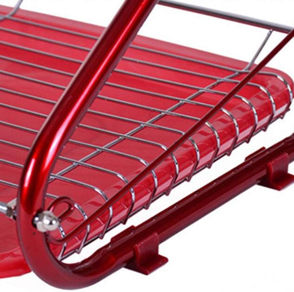 Dish Drainer-Plate Clothesline with Cutlery Basket-Anti-Rust, Bathroom Shower Caddy Organizer Kitchen Store Basket for Shampoo, (Color : A) (E) image 4