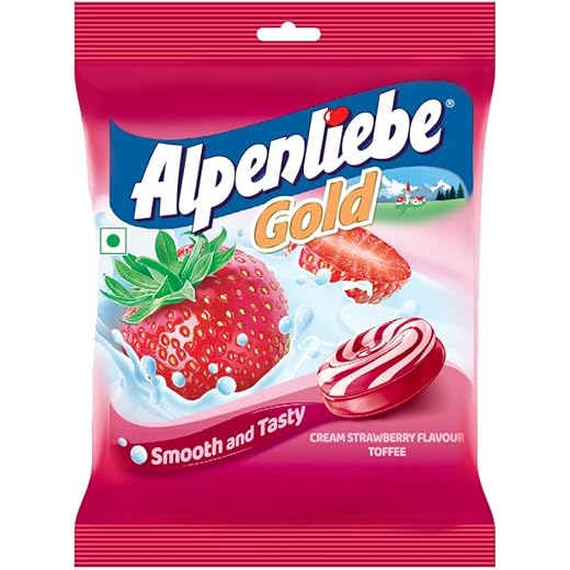 Alpenliebe Gold Strawberry Candy Pouch 3 G