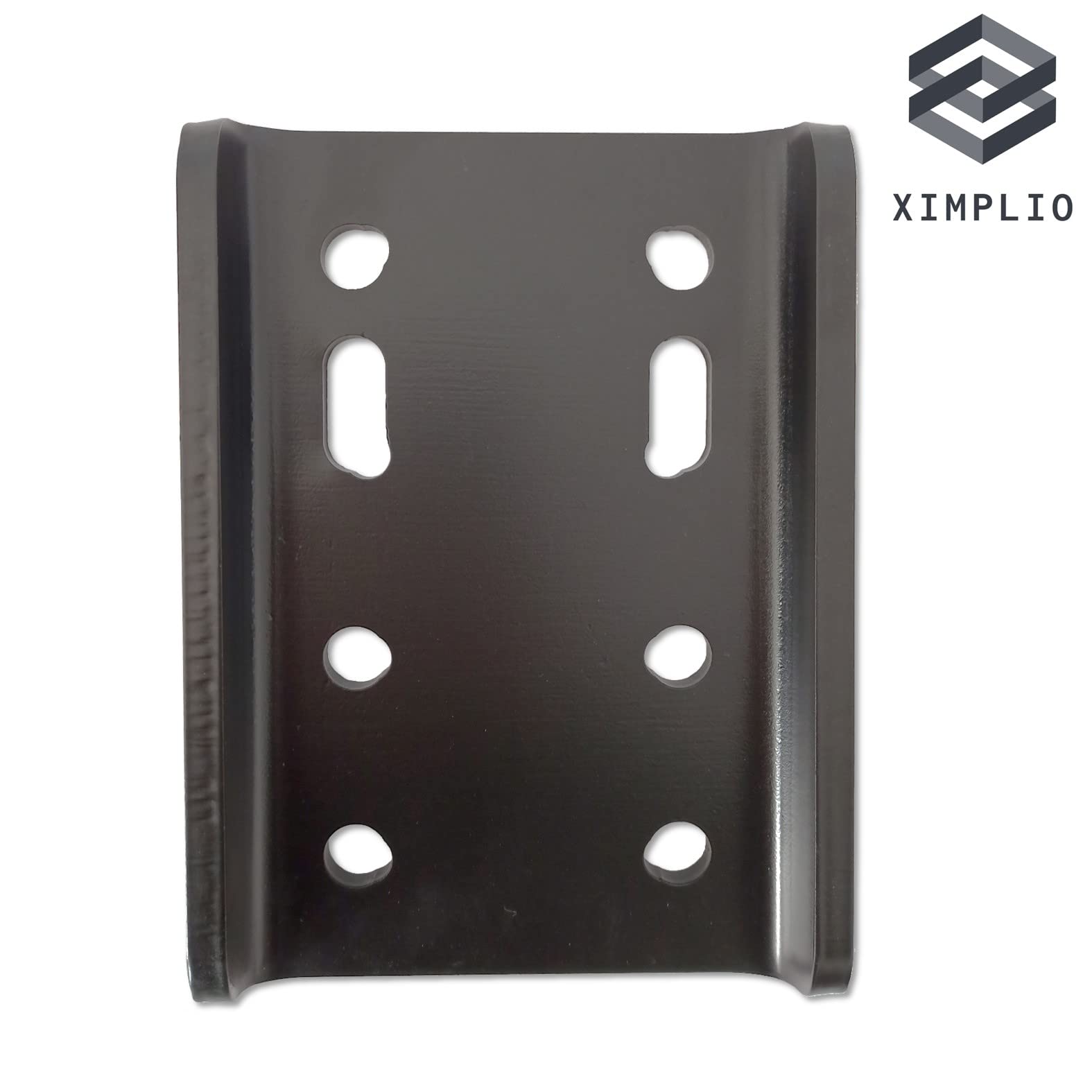 XIMPLIO Plaque d'adaptation universelle pour hauteur de boule avec ABE pour attelage de remorque, plaque de fixation AHK 2 trous 90 mm/4 trous 83 x 56 mm (avec vis 4 x M10)
