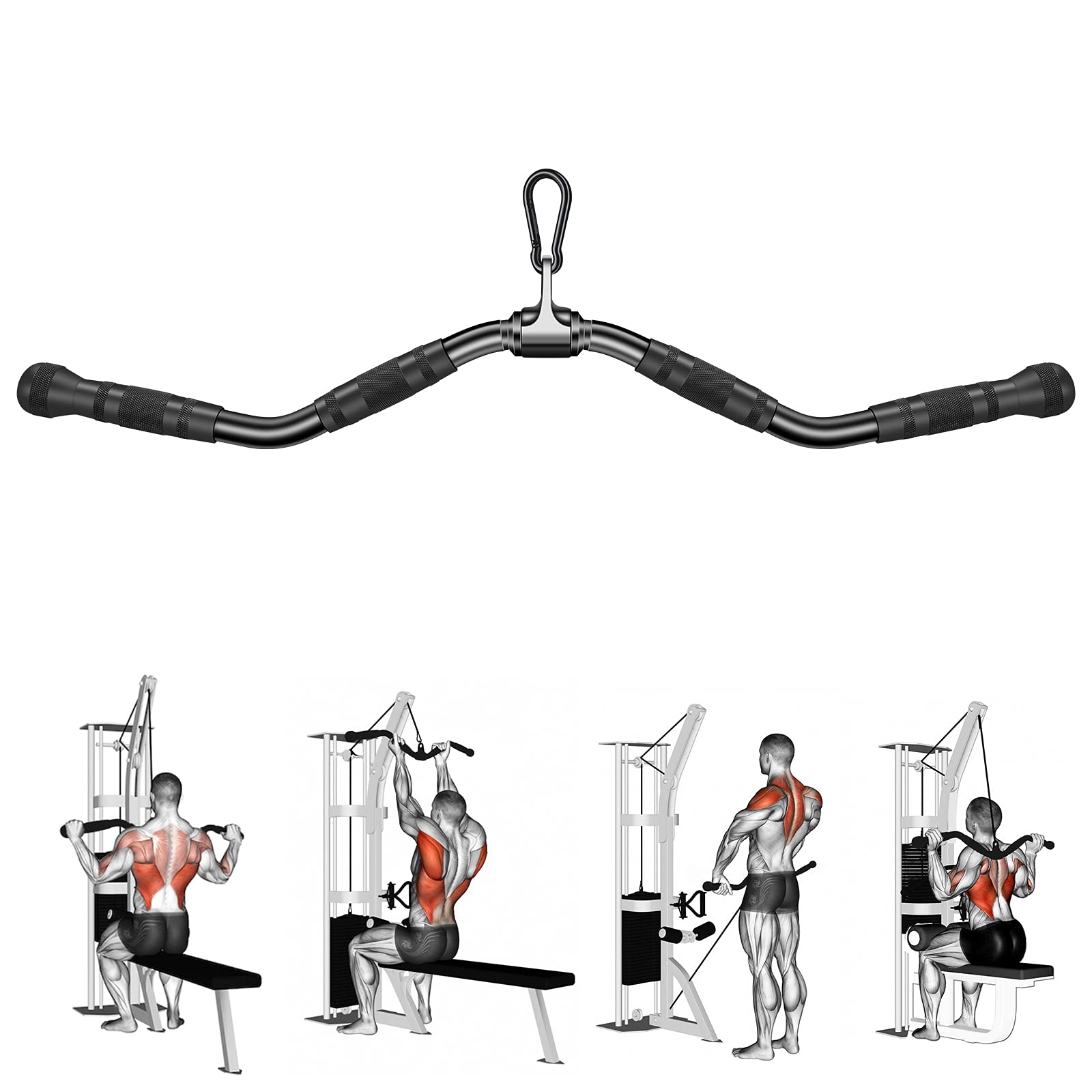 Buy LAT Pulldown Attachments, Cable Machine Attachments for Home Gym