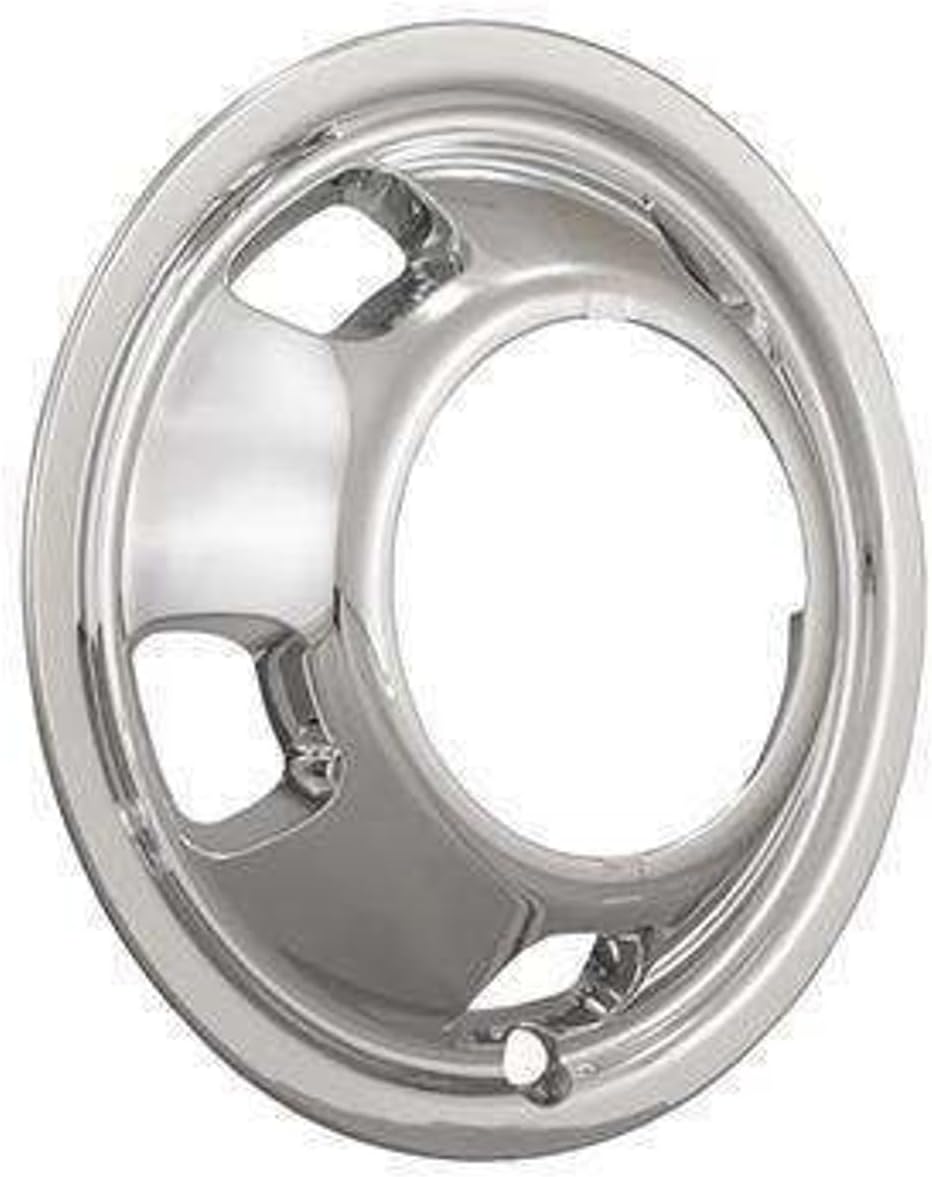 Chrome ABS Wheel Simulators for Dodge Ram 3500, 17 Inch, 5 Hand Holes, Set of 4, 2003-2018 Models