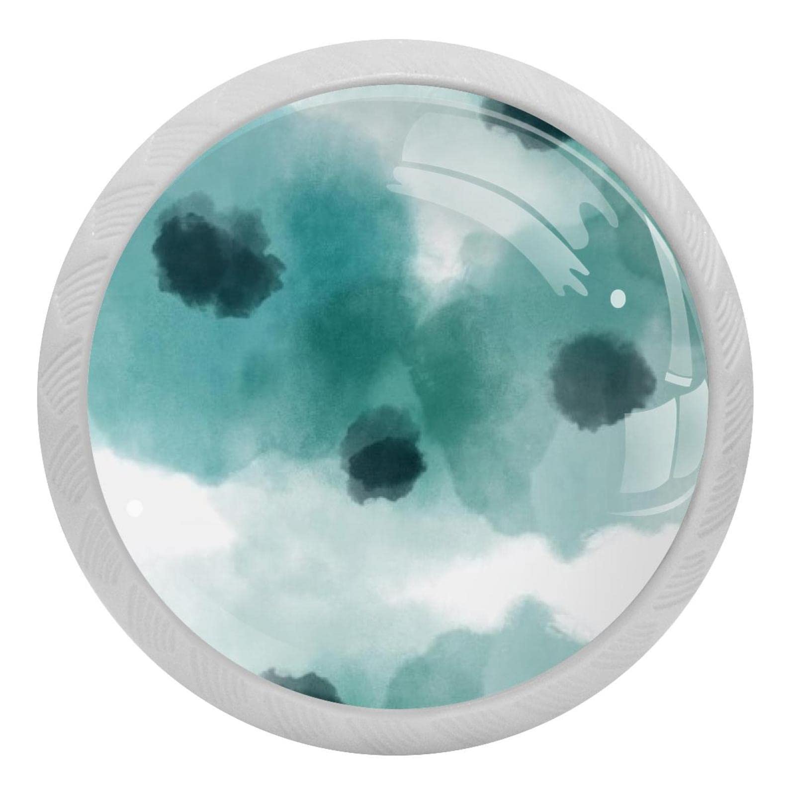 Boutons de placard de cuisine blancs visibles la nuit pour tiroirs de commode et armoires