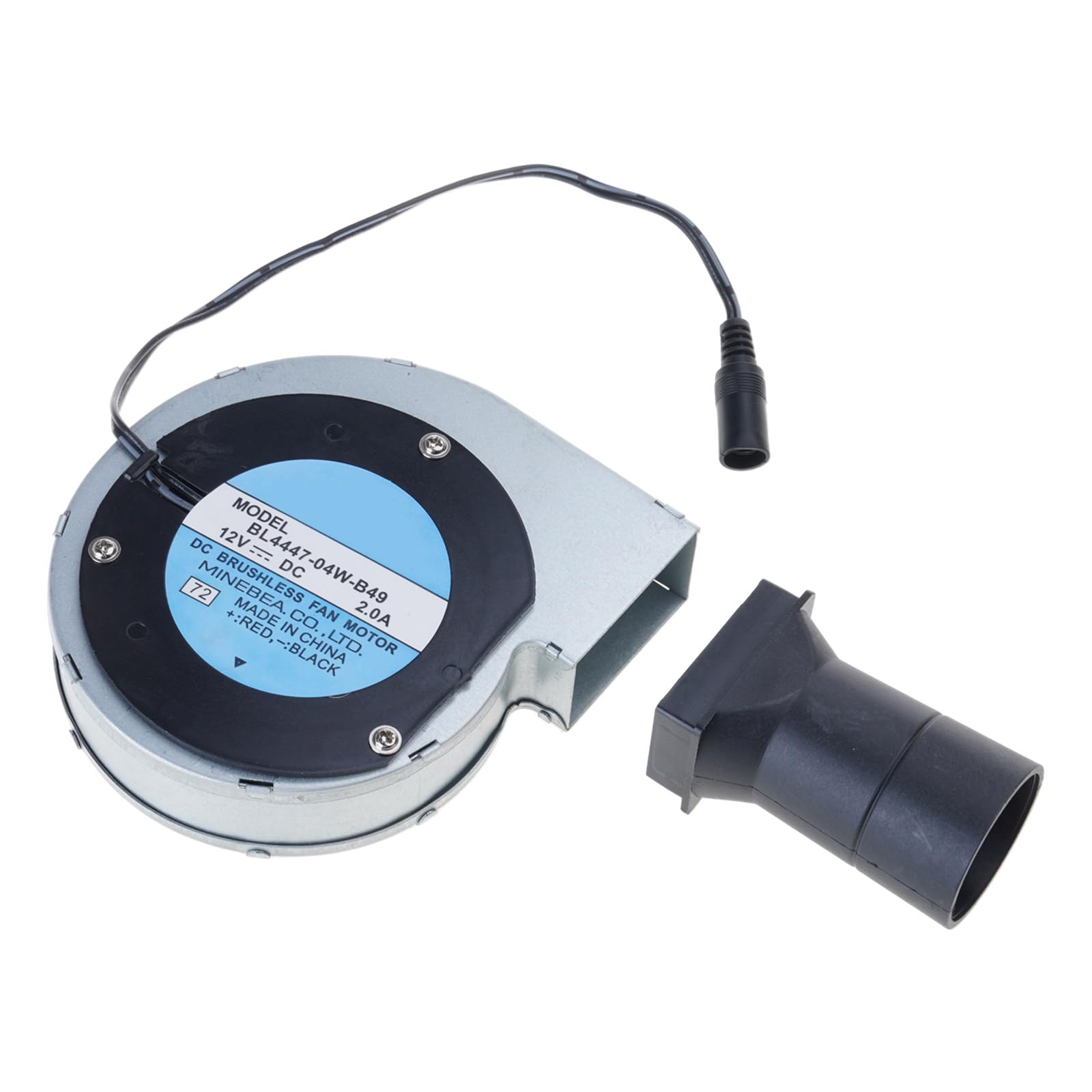 Kalttoy Multicolor Dc12v 2A Bbq Blower Fan Charcoal Chimney Starter Cooling Fan Electric Blower Ac 12V Power Cord 5.5X2.1mm 10 ' ' Cab Brushless Cooling