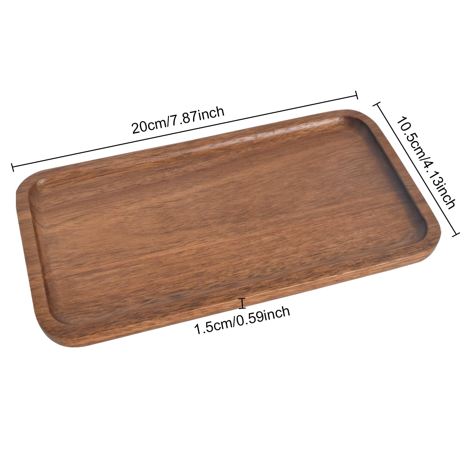 Brick Brown Organizador De Madera Plegable Hecho A Mano, Bandeja Doble, Estante De Madera Para Comestibles, Pequeño (caoba), Rectangular (16 X 12 X 8.3 Pulgadas