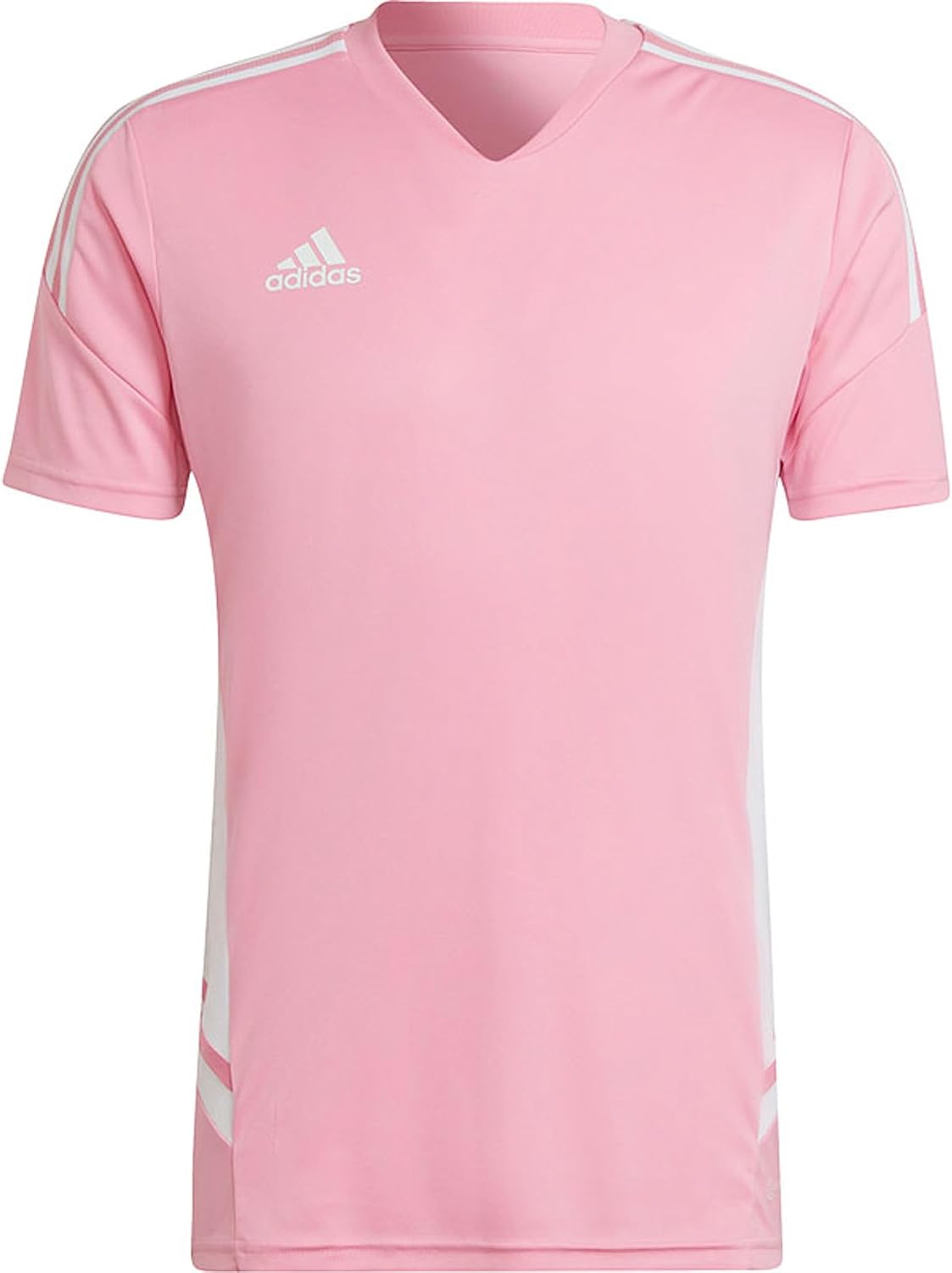 adidas Mens Condivo 22 Soccer Training Shirt - Short Sleeve Jersey, Pink