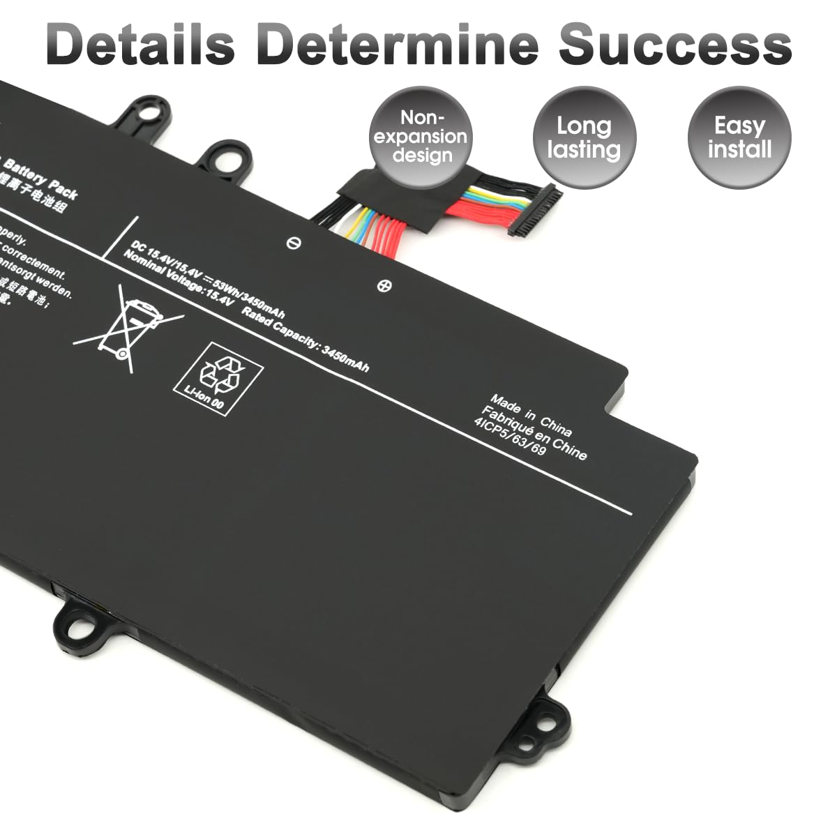 PS0011UA1BRS Laptop Akku für Toshiba Dynabook Portege X30L-K X30L-J PCR10A-009003 PCR10L-13L011 PCR10T-04N00X PCR12U Series 4ICP5/63/71 15.4V 53Wh