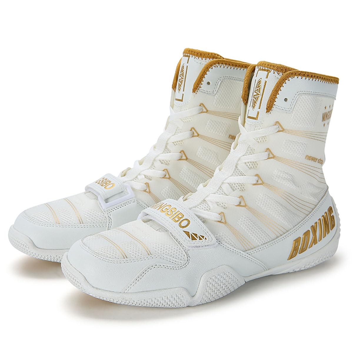 BLBK BoxenSchuhe Uomo Wrestling Scarpe Combat Boxers Trainer Traspirante Boxe